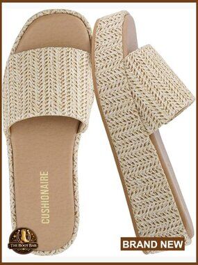 Womens Platform Slide Sandals Wide Fit Chunky Flatform Comfort Slip On